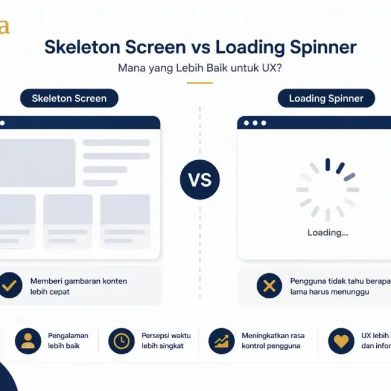 Skeleton Screen vs Loading Spinner: Mana yang Lebih Baik untuk UX